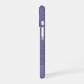Persoonlijk lavendelpatroon iPhone 16 hoesje (Linkerkant)