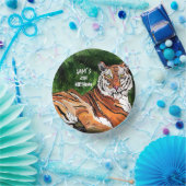 Persoonlijk - Lazy Tiger - Borden op jaarpapier Papieren Kommen (Feest)