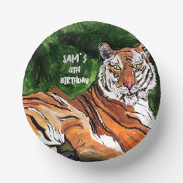Persoonlijk - Lazy Tiger - Borden op jaarpapier Papieren Kommen