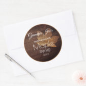 Persoonlijk lebetiket van het monster ronde sticker (Envelop)