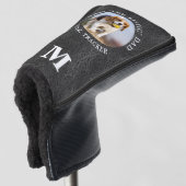 Persoonlijk leder van het DOG DAD-fotoMonogram Golfheadcover (3/4 voorkant)
