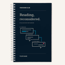 Persoonlijk leesclubdiscussie notitieboek