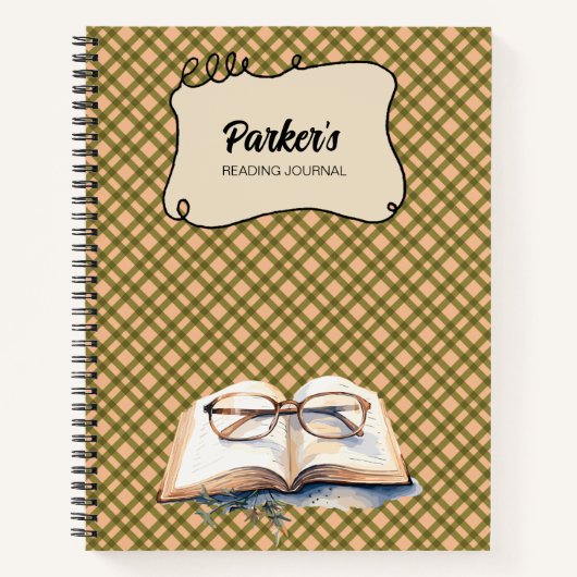 persoonlijk leesjournaal notitieboek (Voorkant)