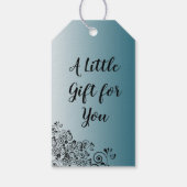 Persoonlijk leisteen blauw Dank u Labels Cadeaulabel (Achterkant)