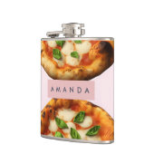 Persoonlijk Lekker Pizzadesign Heupfles (Links)