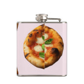 Persoonlijk Lekker Pizzadesign Heupfles (Achterkant)