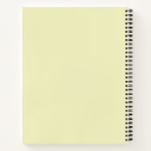 Persoonlijk leopard cream spiraal notebook notitieboek (Achterkant)