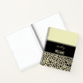 Persoonlijk leopard cream spiraal notebook notitieboek (Binnen)