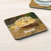 Persoonlijk Leopard Gecko Lizard Bier Onderzetter (Linkerzijde)