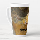 Persoonlijk Leopard Gecko Lizard Latte Mok (Linkerhoek)
