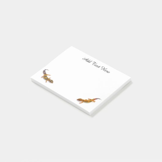 Persoonlijk Leopard Gecko Lizard Post-it® Notes (Schuin)