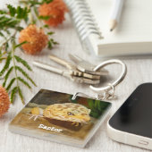 Persoonlijk Leopard Gecko Lizard Sleutelhanger (Voorkant Rechts)
