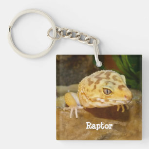 Persoonlijk Leopard Gecko Lizard Sleutelhanger