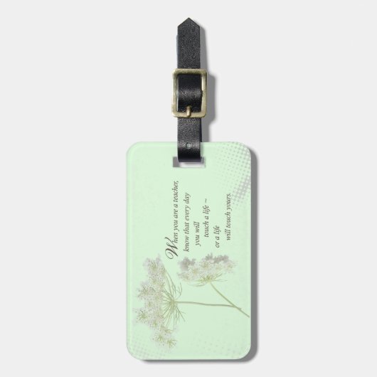 Persoonlijk, Leraar-appreciatiedag Dank u Bagagelabel (Voorkant verticaal)