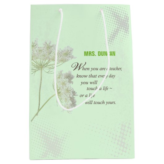 Persoonlijk, Leraar-appreciatiedag Dank u Medium Cadeauzakje (Voorkant)