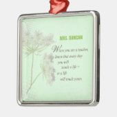 Persoonlijk, Leraar-appreciatiedag Dank u Metalen Ornament (Links)