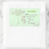 Persoonlijk, Leraar-appreciatiedag Dank u Rechthoekige Sticker (Tas)