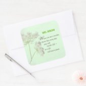 Persoonlijk, Leraar-appreciatiedag Dank u Vierkante Sticker (Envelop)