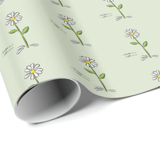 Persoonlijk, leraar Dank je, Religieuze Vloer Cadeaupapier (Rol Hoek)