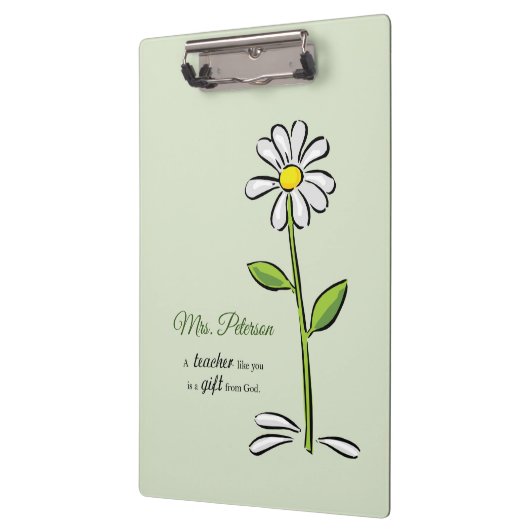 Persoonlijk, leraar Dank je, Religieuze Vloer Klembord (Links)