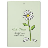 Persoonlijk, leraar Dank je, Religieuze Vloer Klembord (Achterkant)