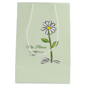 Persoonlijk, leraar Dank je, Religieuze Vloer Medium Cadeauzakje (Achterkant)