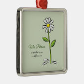 Persoonlijk, leraar Dank je, Religieuze Vloer Metalen Ornament (Rechts)