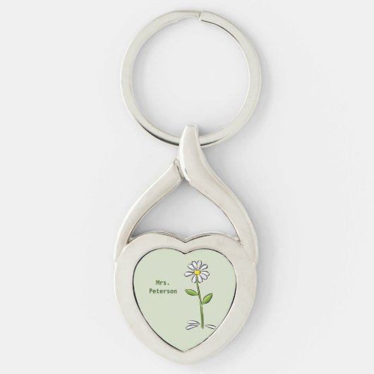 Persoonlijk, leraar Dank je, Religieuze Vloer Sleutelhanger (Voorkant)