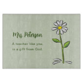 Persoonlijk, leraar Dank je, Religieuze Vloer Snijplank (Voorkant)