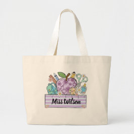 Persoonlijk leraren T-shirt | Aangepaste leraar na Grote Tote Bag