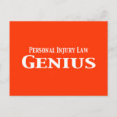 Persoonlijk letsel wet geschenken briefkaart (Voorkant)