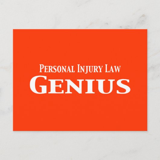Persoonlijk letsel wet geschenken briefkaart (Voorkant)