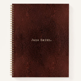 Persoonlijk lettertype voor schrijfmachine Antieke Notitieboek