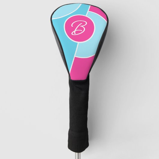 Persoonlijk leuk chic abstract kunstpatroon golfheadcover (Voorkant)