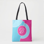Persoonlijk leuk chic abstracte cirkels kunstpatro tote bag (Voorkant)