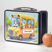 Persoonlijk leuk dier schoolbus ontwerp (In situ)
