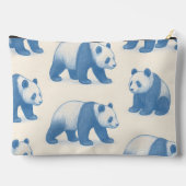 Persoonlijk leuk en schattig pandapatroon etui (Achterkant)