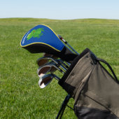 Persoonlijk leuk kikkerlogo met eigen naam golfheadcover (Insitu)
