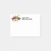 Persoonlijk leuk modern stripboek WHAM Post-it® Notes (Voorkant)