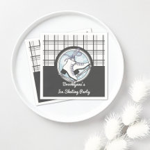 Persoonlijk leuk modern tartan schaatsen papier