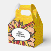 Persoonlijk leuk modern trendy stripboek bedankdoosjes (Voorkant Zijde)