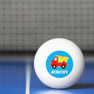 Persoonlijk leuk speelgoed rode vuilniswagen voor pingpongbal
