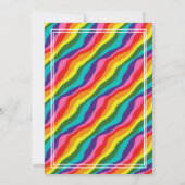 Persoonlijk LGBT Rainbow Heart Vrijgezellenfeest Kaart (Achterkant)