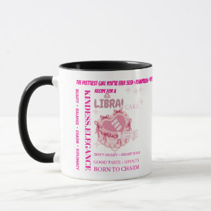 Persoonlijk Libra-cakeontwerp Mok