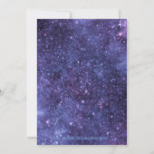 Persoonlijk Libra-sterrenbeeld Galaxy-feest Kaart (Achterkant)