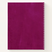 Persoonlijk Licht Pruim Notitieboek (Achterkant)