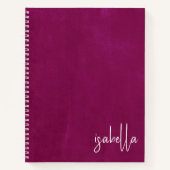 Persoonlijk Licht Pruim Notitieboek (Voorkant)