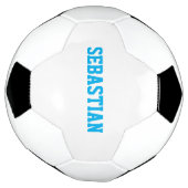 Persoonlijk lichtblauw aangepaste sportteam voetbal (Gedraaid)