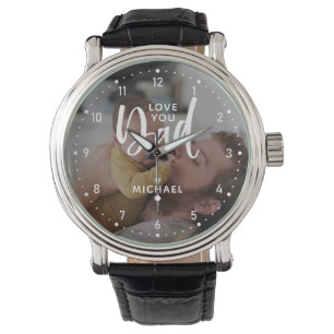 Persoonlijk "Liefde voor jou Papa" Fotohorloge Horloge