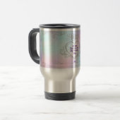 Persoonlijk liefdesbericht – Aanpasbare hart Reisbeker (Voorkant links)
